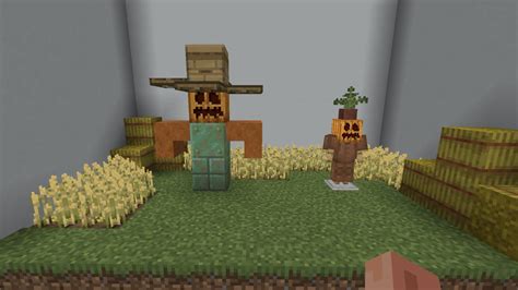 Made A Couple Scarecrows For Fun Rminecraftbuilds