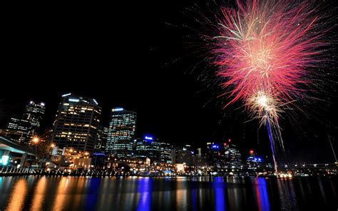 Cityscapes Night Fireworks Wallpapers Hd Desktop And