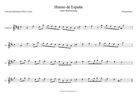 El Blog Del Clarinete Himno Nacional De España