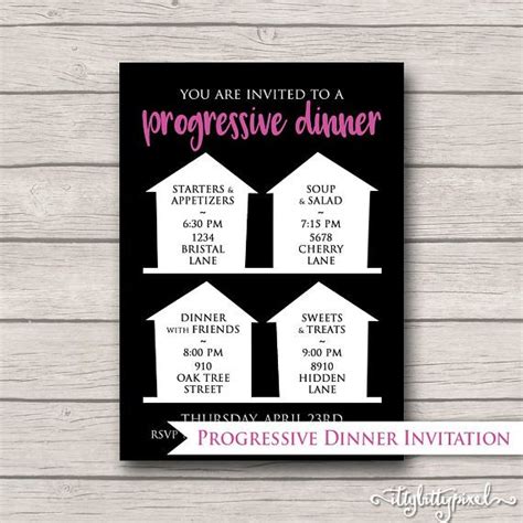 Progressive dinner parties bring friends and neighbors together so they can enjoy each other's hearth and hospitality. Pin on Church stuff