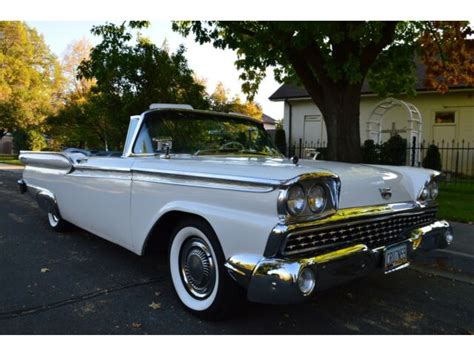 The skyliner hardtop convertible and ford fairlane 500 sunliner convertible also were officially part of the galaxie series, even though they still wore fairlane 500 script badging. Beautiful 1959 Ford Fairlane 500 Galaxie Sunliner Convertible 352 V8 P/s P/b - Used Ford Galaxie ...