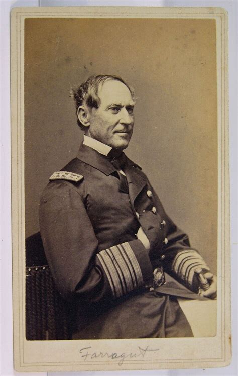 1860s Civil War Union Navy Admiral David Farragut Cdv Photo By C D