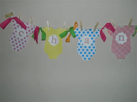 Now don't you think making a banner is easier than you thought?! Always Homemade: Baby Shower Banner