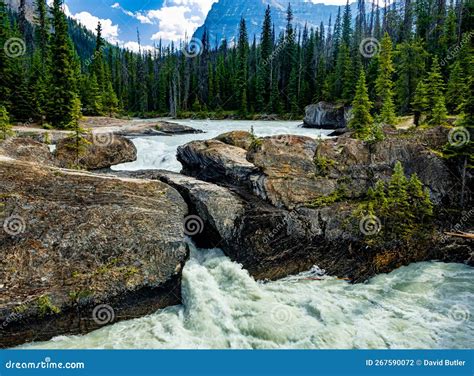 Natural Bridge Yoho National Park British Columbia Canada Stock Photo