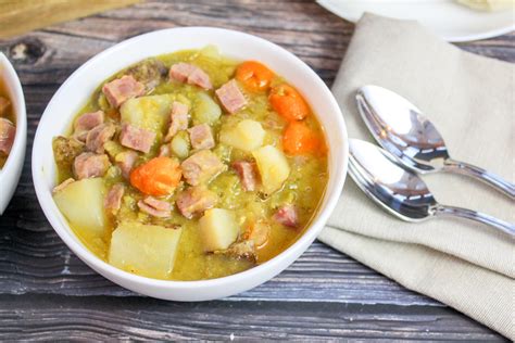 Slow Cooker Pea Soup With Ham And Potatoes