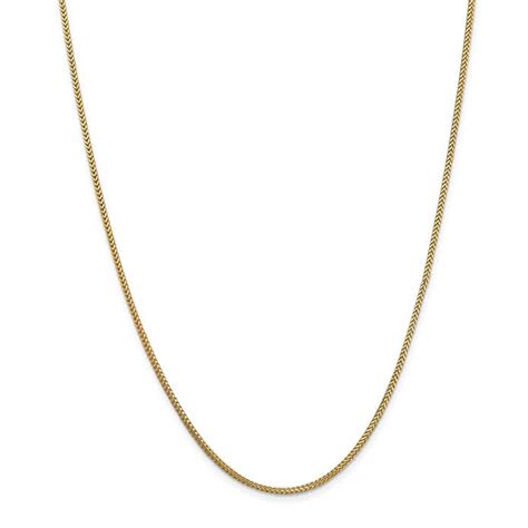 Mia Diamonds 14k Solid Yellow Gold 13mm Franco Necklace Chain 24