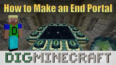 Minecraft End Portal Frame Crafting Recipe