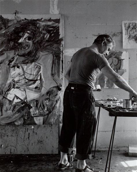 Willem De Kooning Putting In His Daily Dones Artist At Work Willem