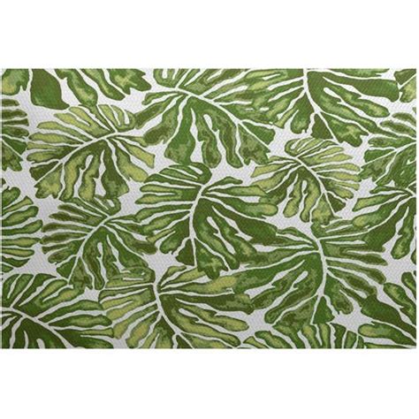 This is an area rug with my design printed on it. Simply Daisy, Palm Leaves, Floral Print Indoor/Outdoor Rug ...