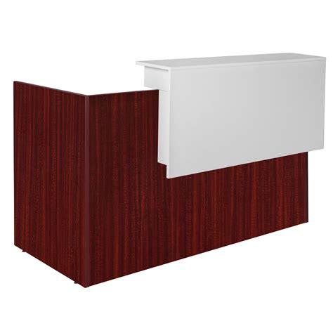 Ebern Designs 2 Person Rectangular Wood Reception Desk Wayfair