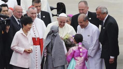Pope Arrives In South Korea For Five Day Visit