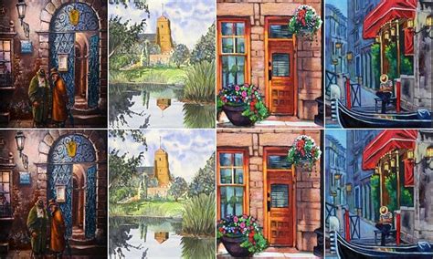 Can You Spot The Differences Very Subtle Changes Between 12 Paintings