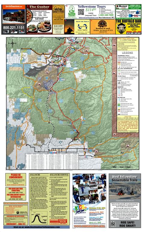 West Yellowstone Montana Map Interactive Map