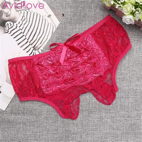 Aliexpress Buy New Sexy Women Lace Crotchless Lingerie Bowknot