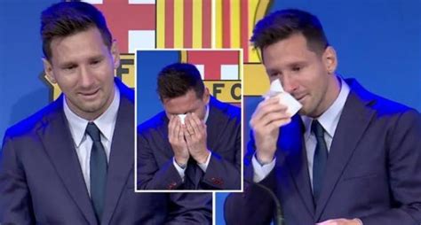 Tearful Lionel Messi Bids Emotional Farewell To Barcelona Mon Diaries