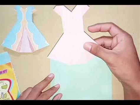 Beautiful dresses.membuat origami baju rok. Origami baju/dress origami - YouTube