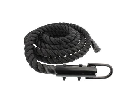 Workout Fitness Climbing Rope Gym Exercise Battle Rope 20 Ft In Black