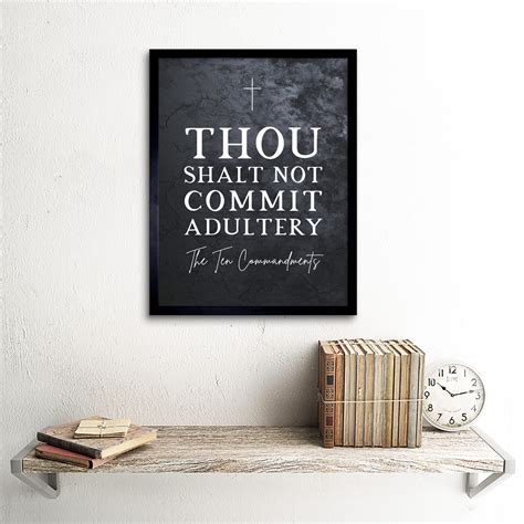 Maturi Ten Commandments Thou Shalt Not Commit Adultery Christian Bible