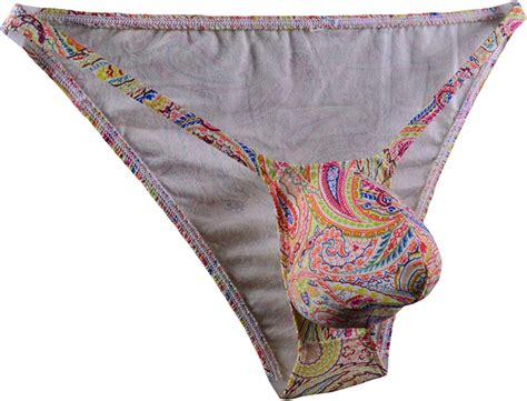 wosese mens string tanga bulge pouch bikini cotton underwear wss77 l xl fit waist 34 38