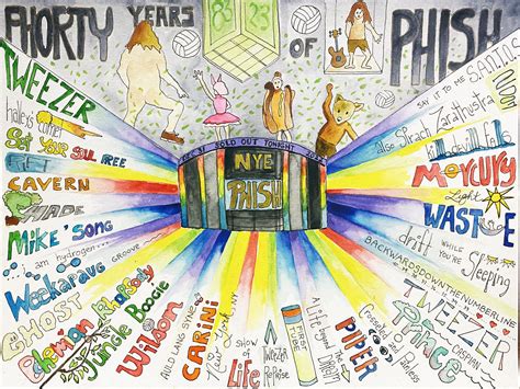 PHISH Original Setlist Art – Queen Bohemia Art