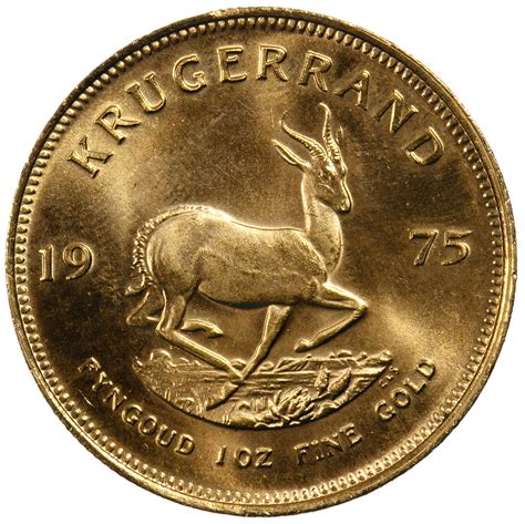 South Africa 1975 Krugerrand 1oz Gold Unc