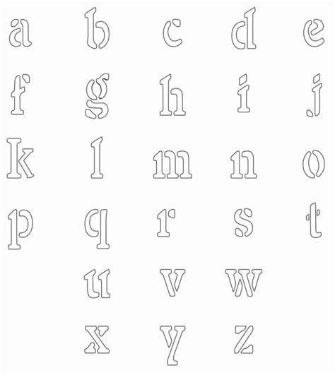 Free Printable Letter Stencils Lowercase G Stencil Fr