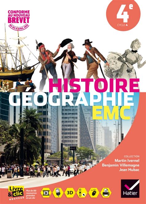 Histoire Géographie Enseignement Moral Et Civique 4e éd 2016 Manuel