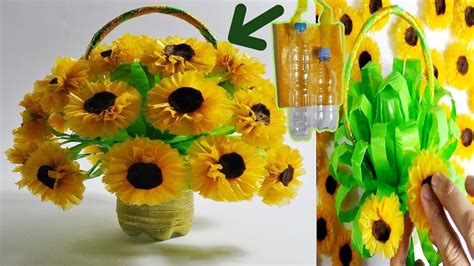 Cara membuat intep dari beras : cara membuat bunga matahari dari botol plastik bekas dan kresek | DIY sun flower bottle | Ide ...