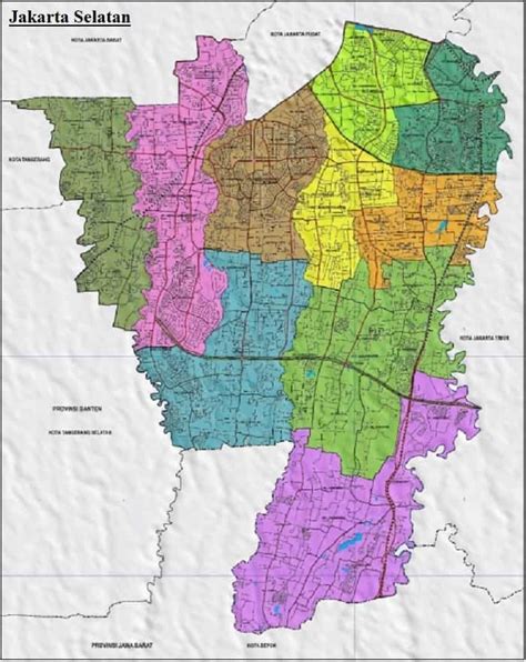 Peta Administrasi Kecamatan Kebonjeruk Kota Jakarta Barat Neededthing