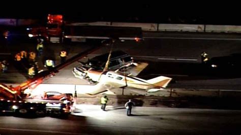 Authorities Small Plane Crash Lands On Minnesota Interstate
