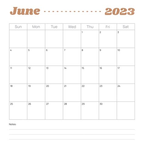 June 2023 Monthly Planner Calendar June 2023 Calendar Monthly