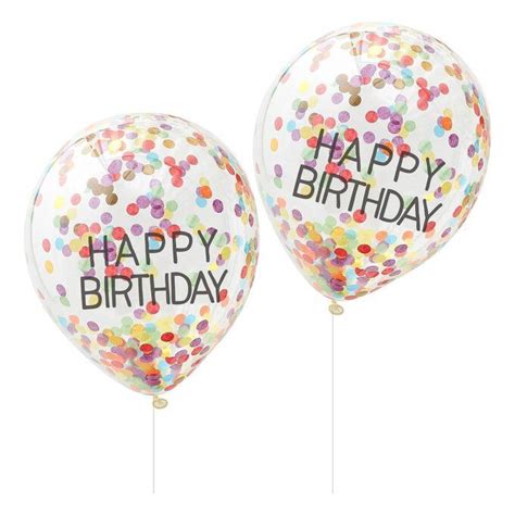 Buy Ginger Ray Rainbow Birthday Confetti Balloons Pack For GBP Hobbycraft UK Happy