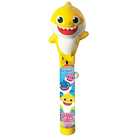Baby Shark Talking Pop Up Comes With A Jumbo Lollipop Push The Button
