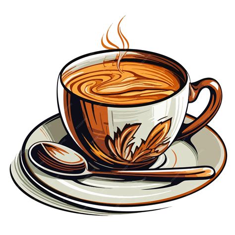 Premium Vector Cup Of Coffee Vector Illustration