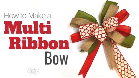 Learn how to make a bow with ribbon using our editors' techniques. How To Tie A Bow Using Multiple Ribbons - YouTube