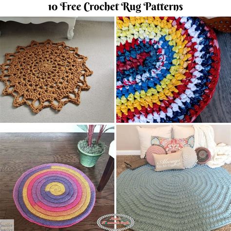 10 Free Modern Crochet Rug Patterns Nickis Homemade Crafts
