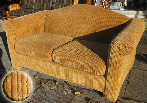 Uhuru Furniture And Collectibles Sold Corduroy Sofa 65