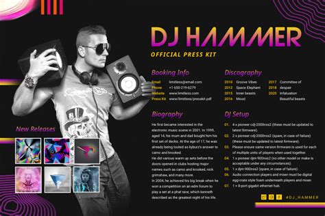 Copy Of Colorful Dj Party Press Kit Poster Template Postermywall
