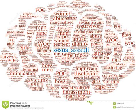Sexual Assault Word Cloud Stock Illustration Illustration Of Support