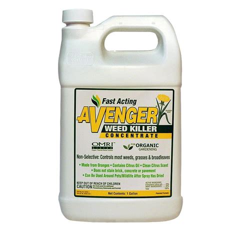 Avenger Weed Killer 128 Oz Organic Weed Killer Herbicide