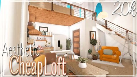 Roblox Bloxburg Cheap Aesthetic Loft L 20k Loft House Loft Homes