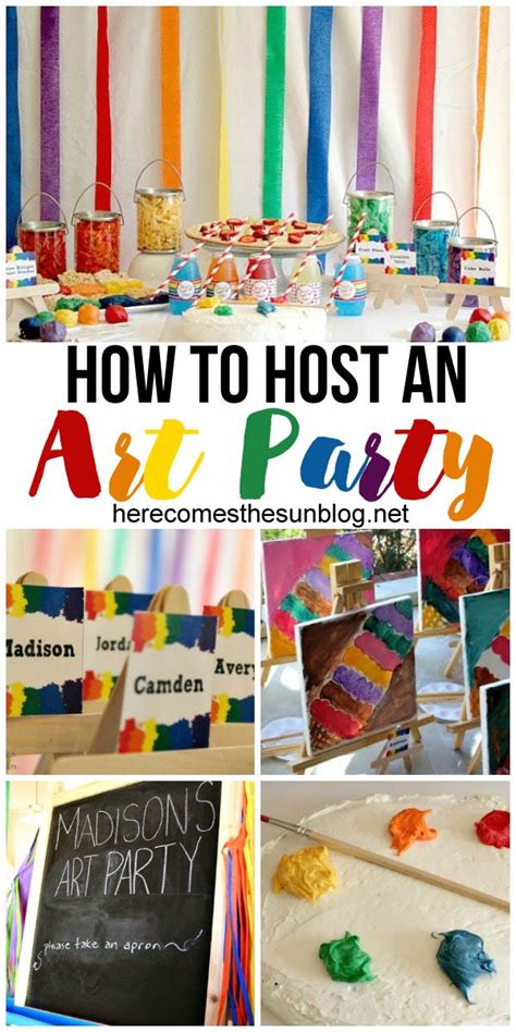Maybe you would like to learn more about one of these? How to Host an Art Birthday Party | Here Comes The Sun