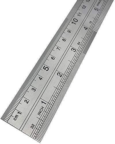 Azbvek One Metre Ruler Stainless Steel 1m Long Metal 40 Measure Rule