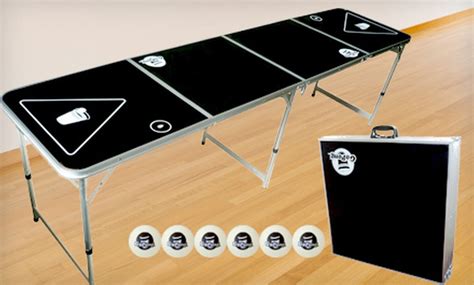 One official party pong beer pong table. $59 for a Portable 8-Foot Beer-Pong Table | Groupon