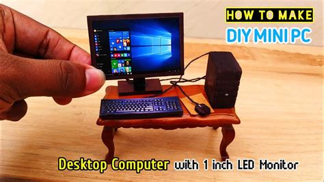 1 Inch Led Monitor With Desktop Computer How To Make Mini Pc