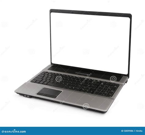 Open Laptop With White Screen Royalty Free Stock Image Image 5009986