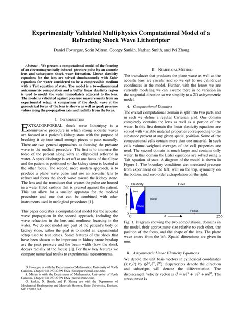 PDF Experimentally Validated Multiphysics Computational Model Of