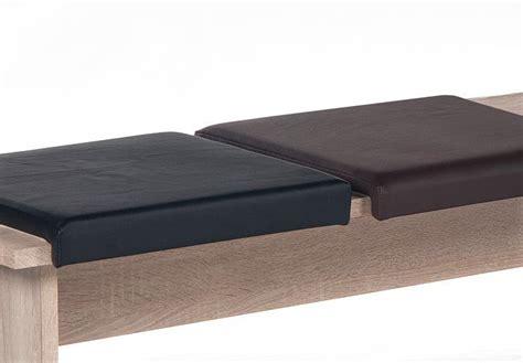 139 x 7 x 55 cm. Sitzkissen KLAUDIA Klemmkissen Bankkissen braun