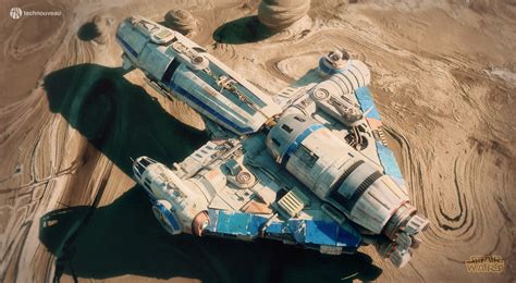 Wallpaper Corellian Tanker Digital Art Artstation Star Wars Science Fiction Spaceship