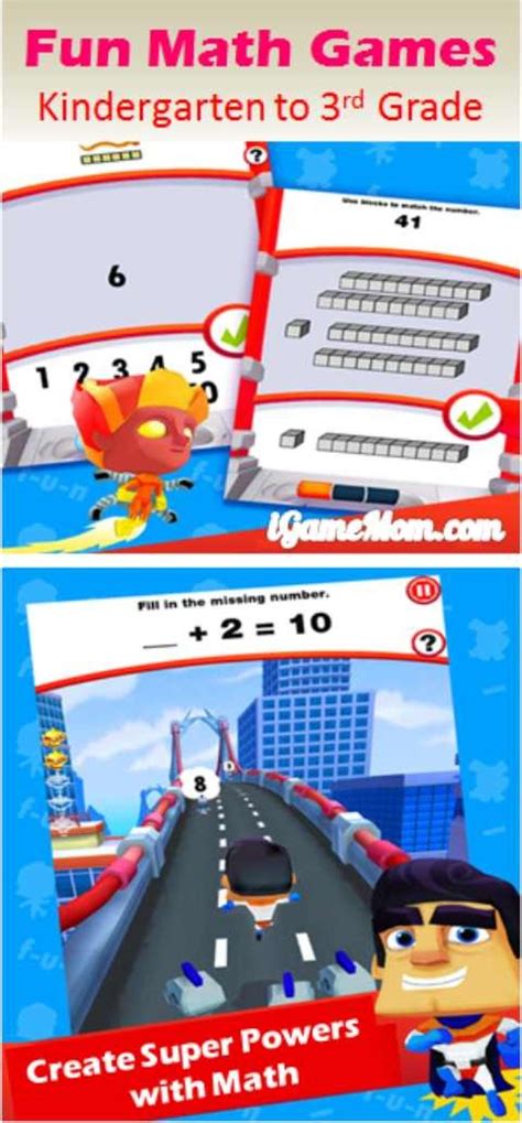 Suitable for children of preschool and kindergarten. Fun Math Games for Kindergarten to 3rd Grade